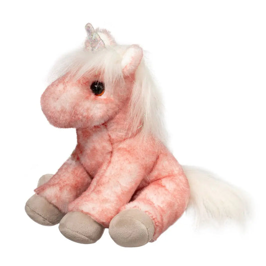 Hallie Pink Tipped Sitting Unicorn Mini