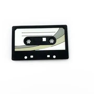 Retro Baby Gift Cassette Tape Teether - Black