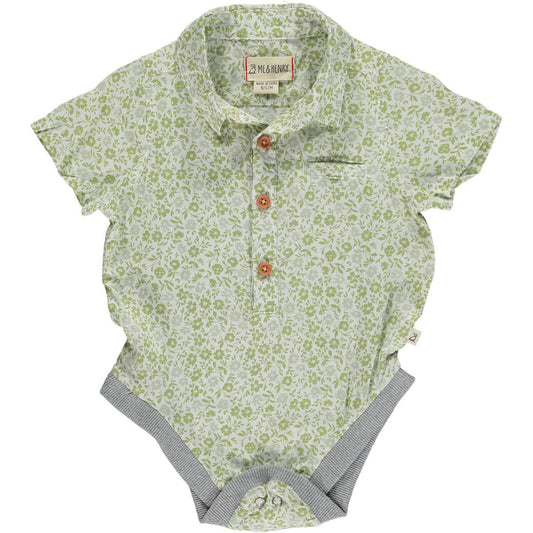 Helford Green Floral Onesie