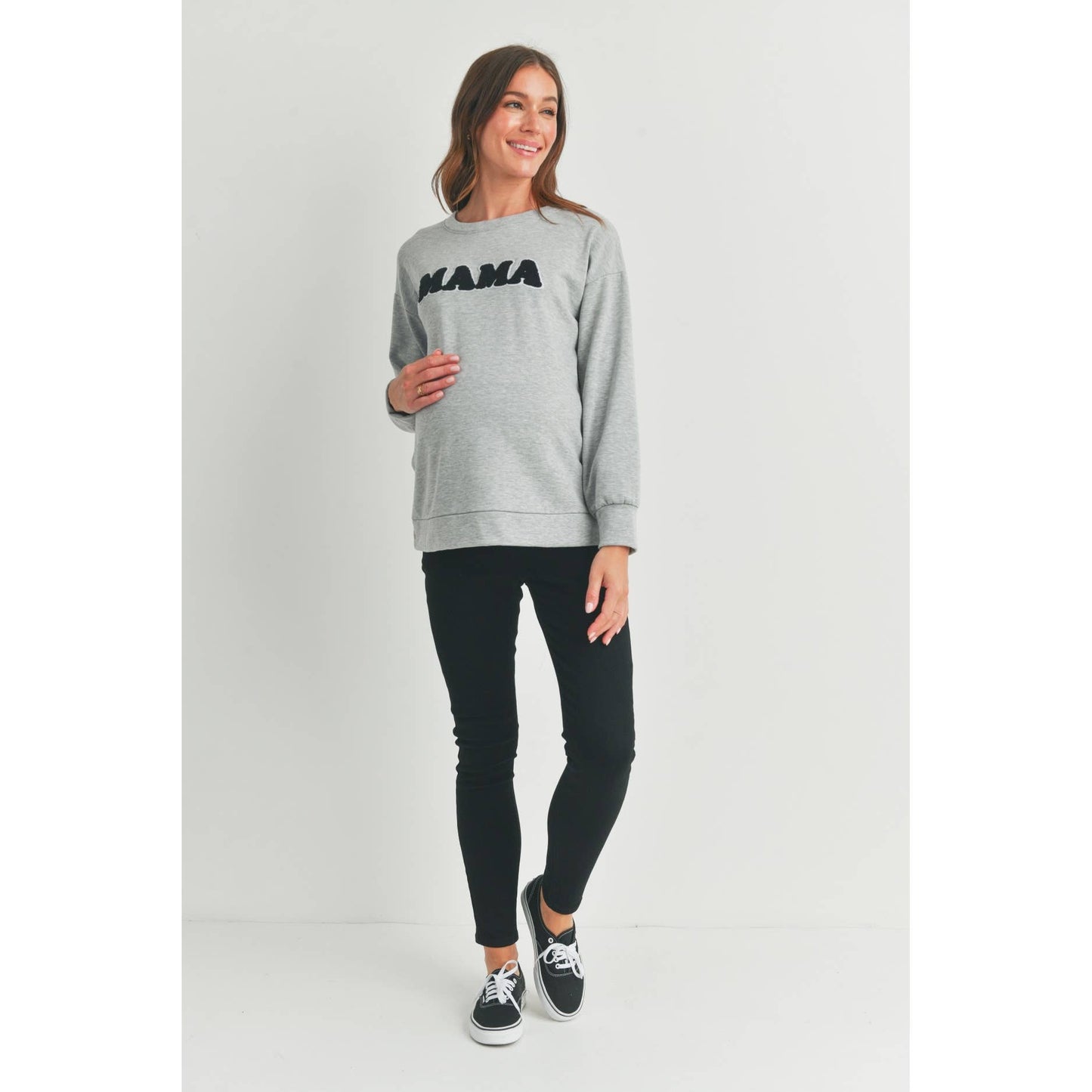 Mama Crewneck Nursing Pullover Sweatshirt