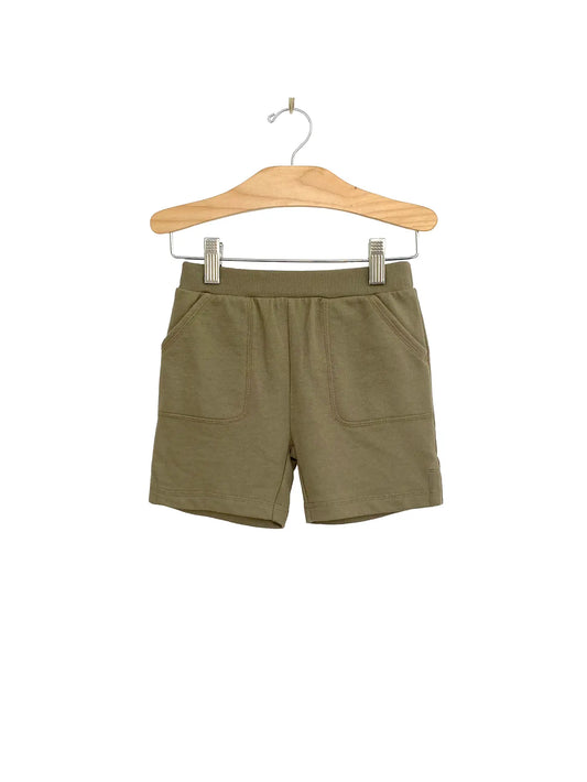 City Mouse® Play Short- Dusky Green