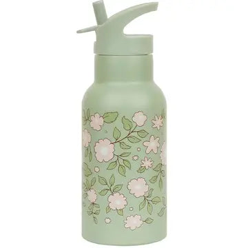 Kids stainless steel drink/ water bottle: Sage