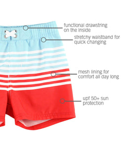 RuggedButts® From Sea To Shining Sea Swim Trunks