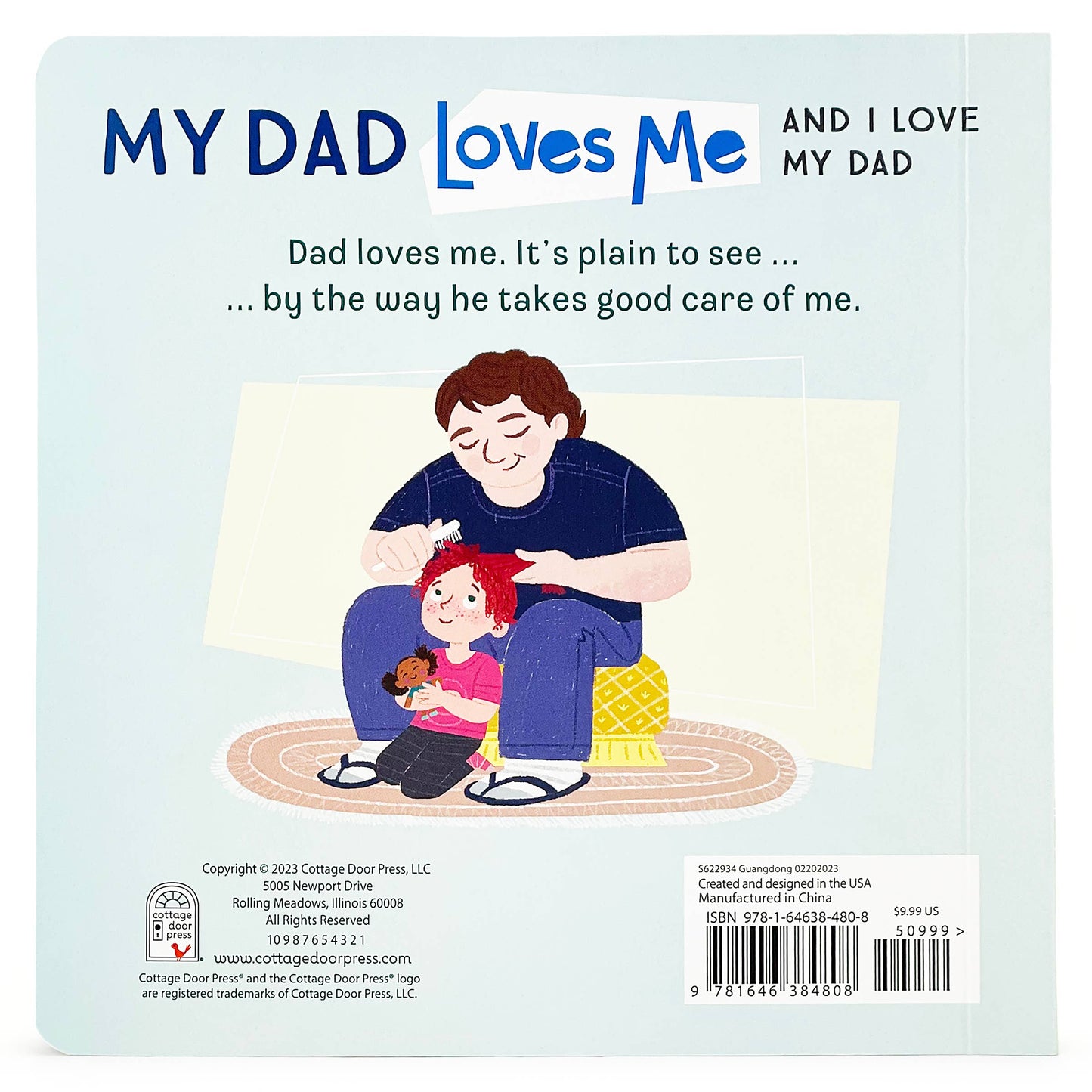 My Dad Loves Me Board Book Perfect for Father's Day