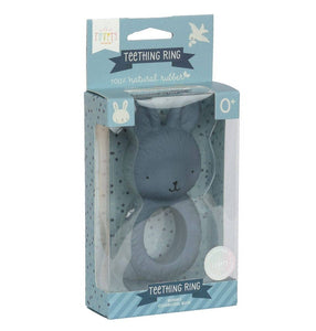 Teething ring: Bunny - charcoal blue