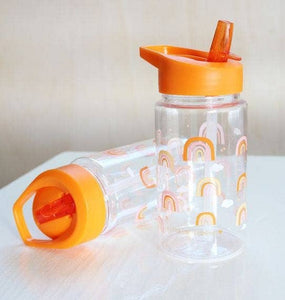 Kids drink bottle/water bottle: Rainbows