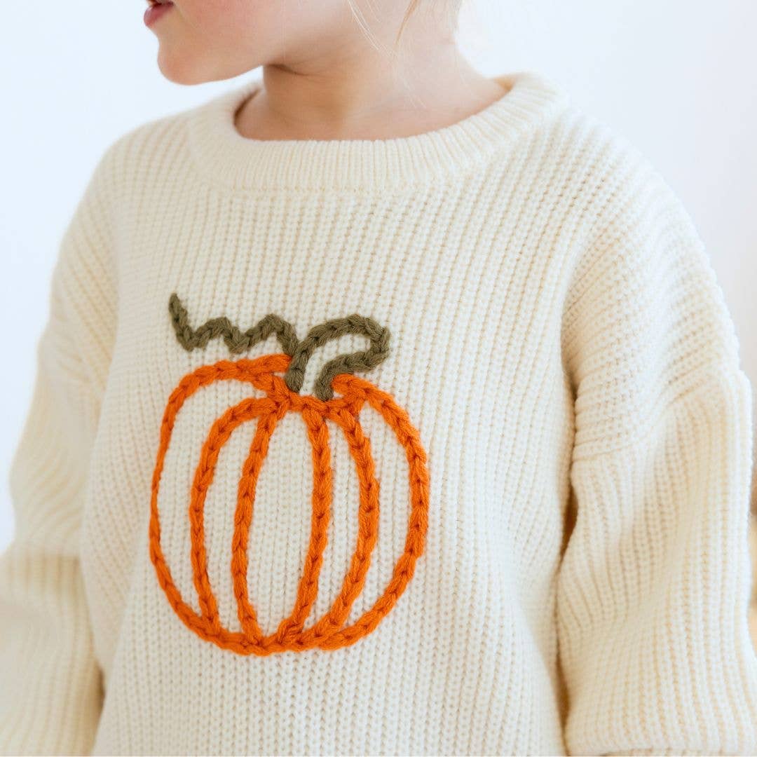 Pumpkin Yarn Knit Sweater