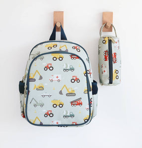 Kids backpack insulated front compartment: Vehicles, cars