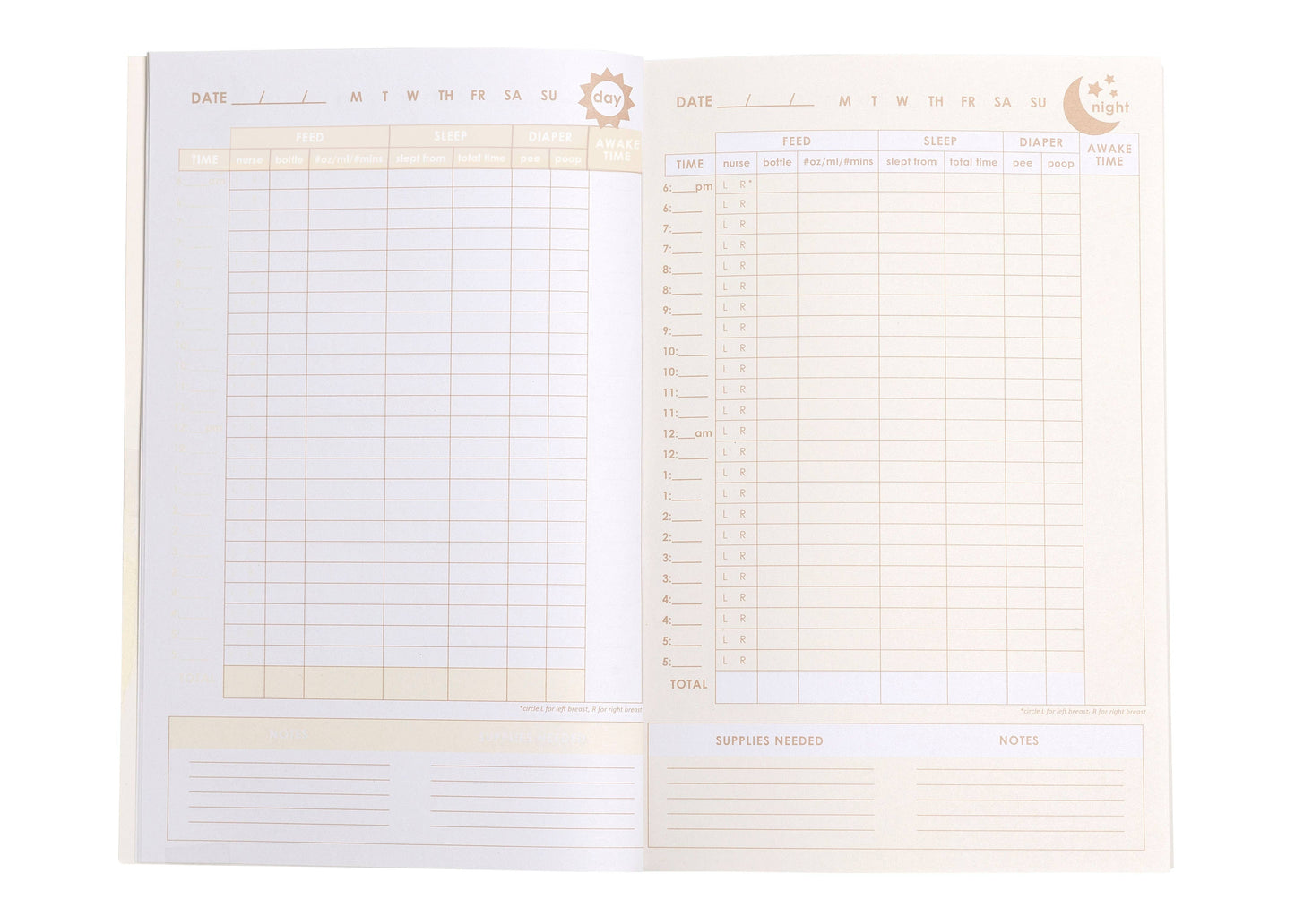 Baby Daily Log Book