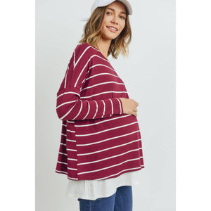 Double Layer Maternity Nursing Top