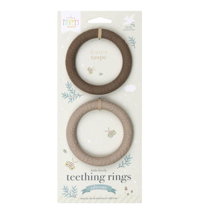 Silicone teether: Leaves - Taupe