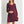 Load image into Gallery viewer, Burgundy Round Neck Front Pleat Maternity Dress

