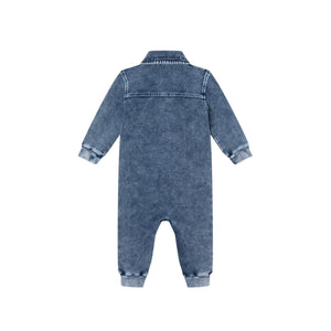 Blue Denim Infant Romper