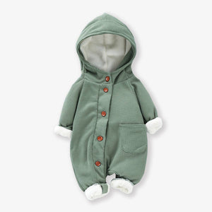 Hooded Waffle Jumpsuit