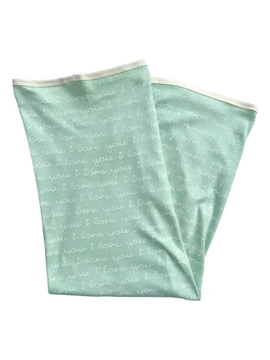 Organic Cotton Blanket - I Love You Green