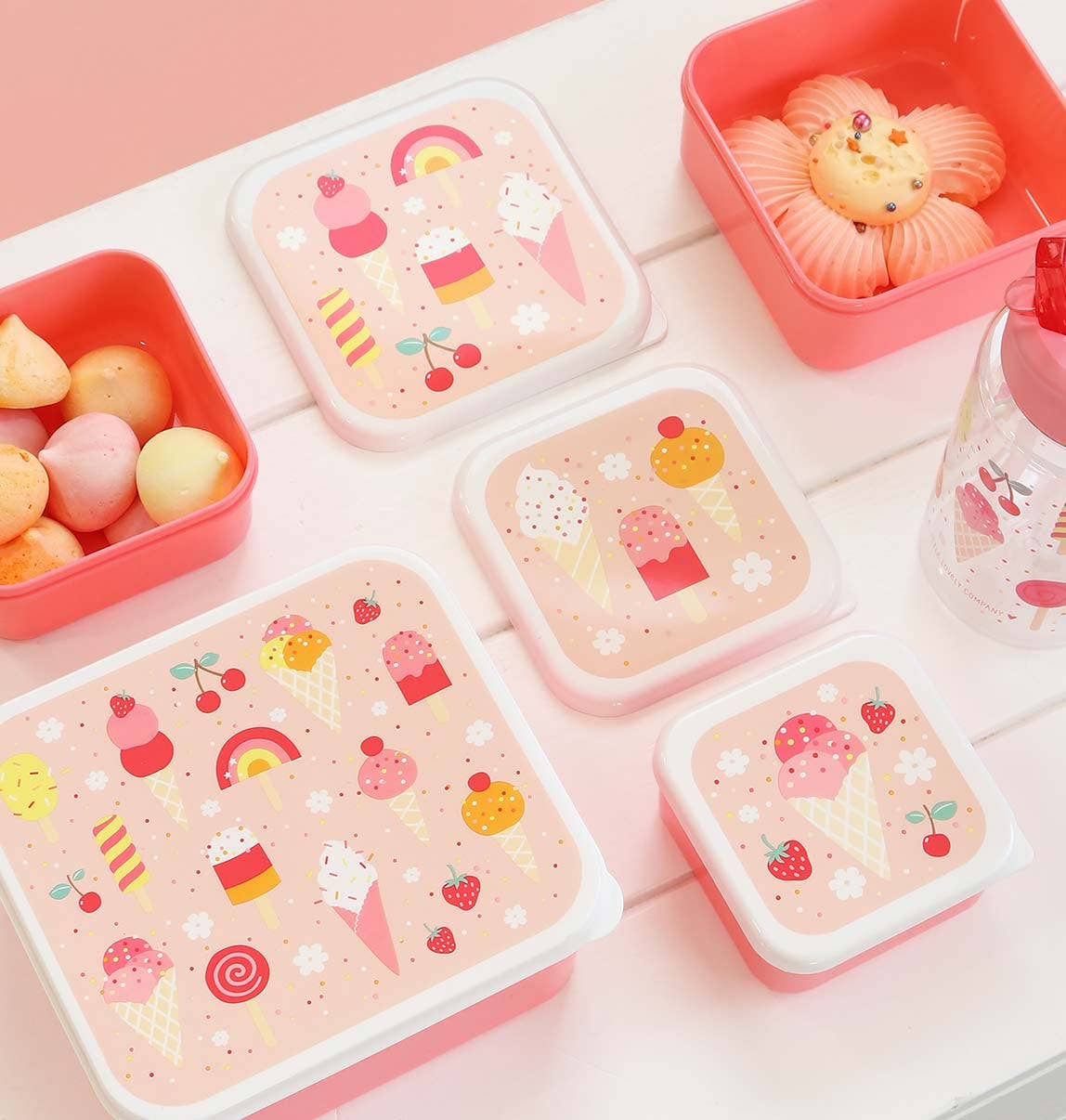 Lunch & snack box set: Ice-cream