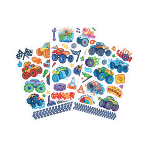 Tattoo-Palooza Temporary Tattoos - Monster Truck - 3 Sheets