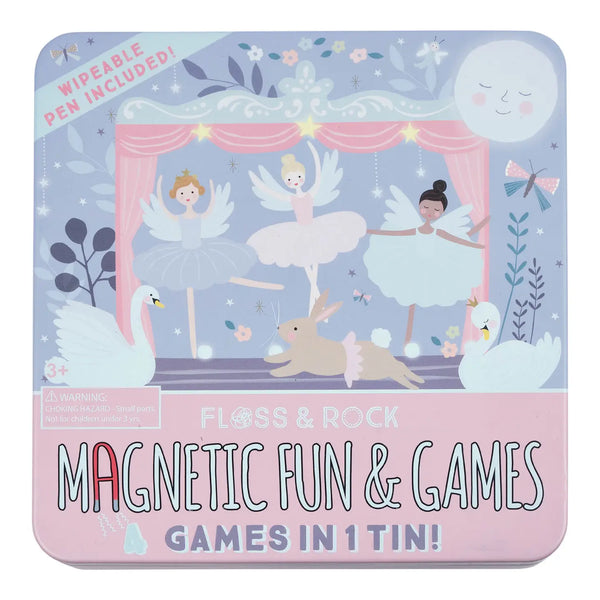 Floss & Rock® Magnetic Fun & Games Tin - Enchanted