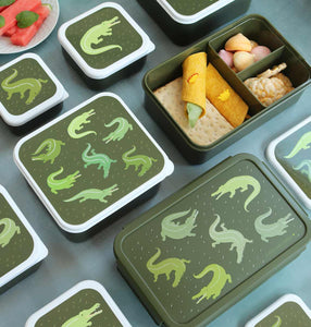 Lunch & snack box set: Crocodiles, Alligators