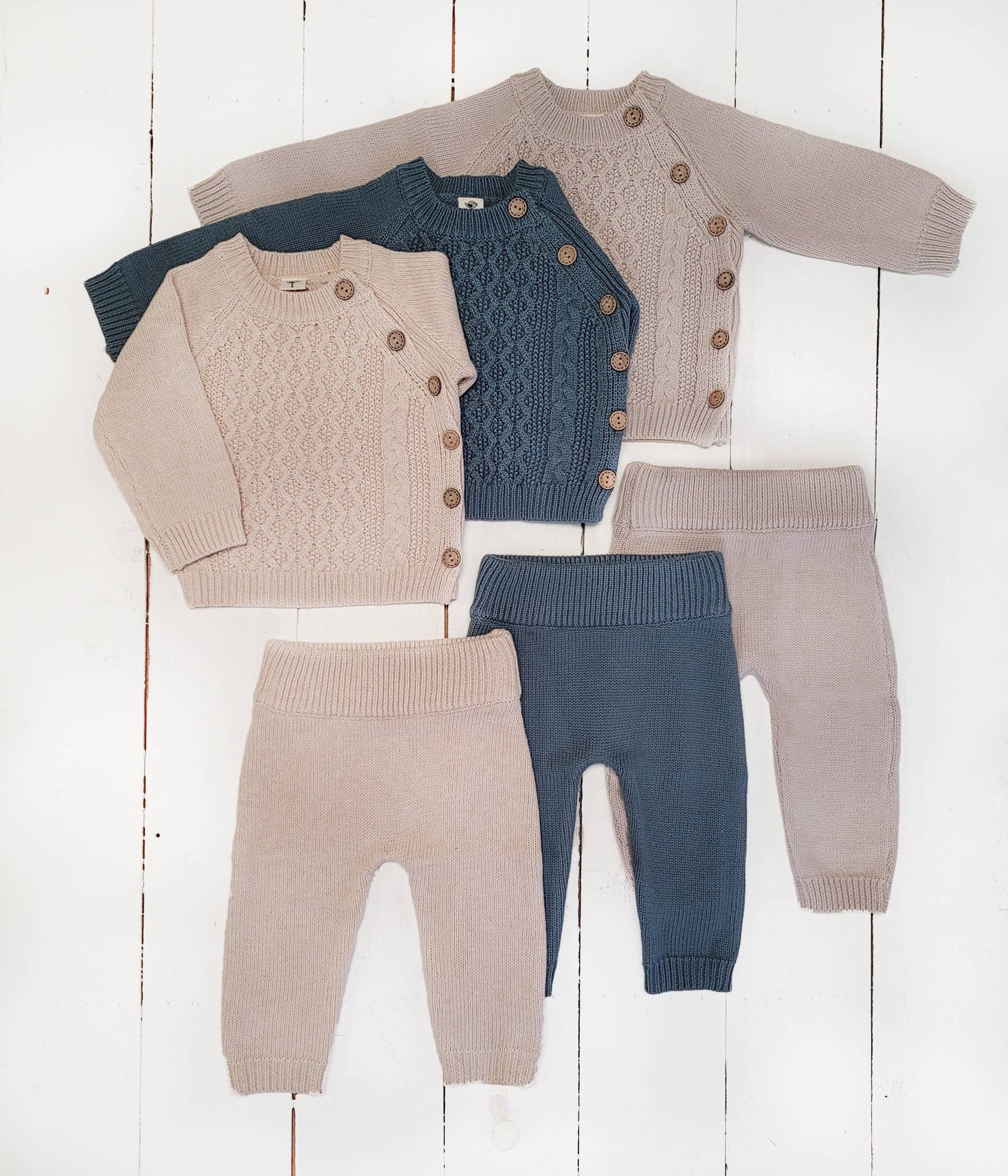 Sasha Cotton Knit 2pc Shirt and Pants