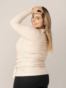 Skin to Skin Long Sleeve Wrap Top