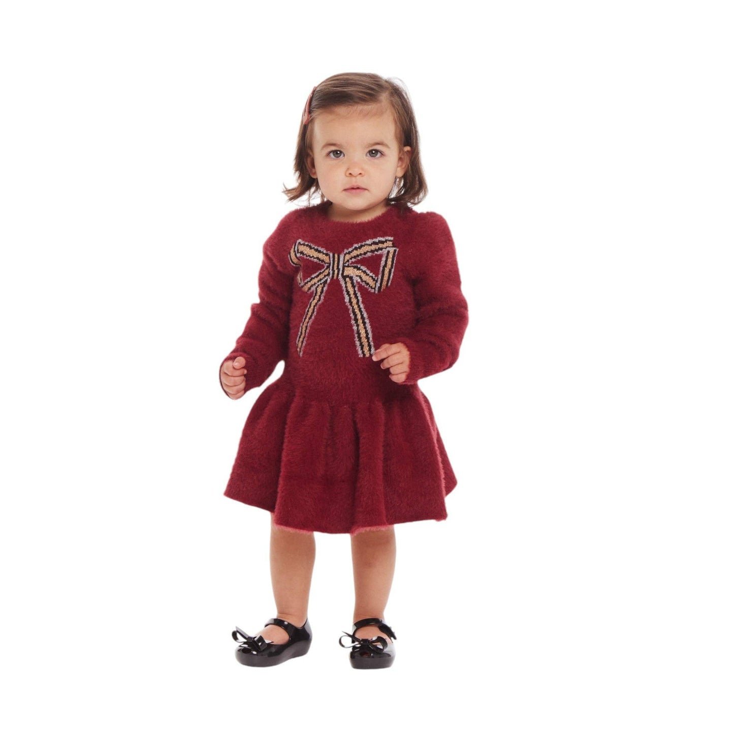 Red Bow Sweater Dress & Bloomer Set | Red Bow