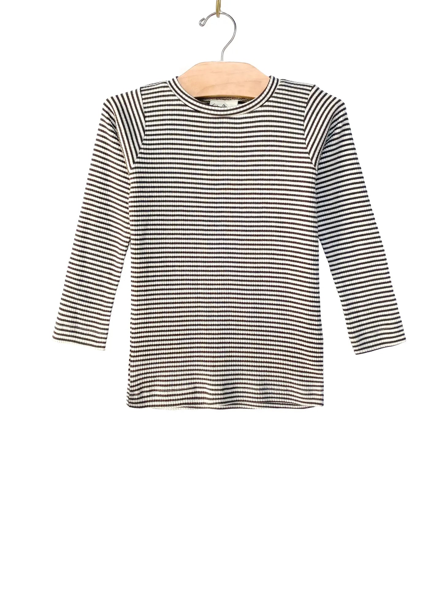 City Mouse® Basic Tee- Natural Stripe