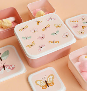 Lunch & snack box set: Butterflies