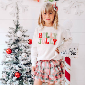 Christmas Plaid Tiered Tutu - Dress Up Skirt - Holiday Tutu