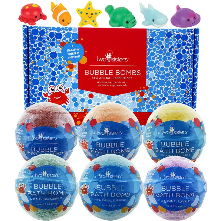 Two Sisters® Sea Animal Surprise Bubble Bath Bombs