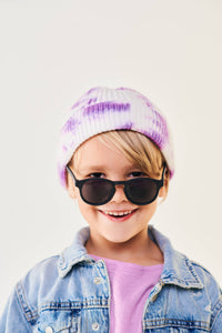 Jet Black Keyhole Baby and Kid Sunglasses