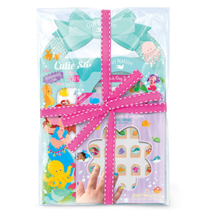 Mermaids Stick-On Earring and Nail Sticker Gift Set-