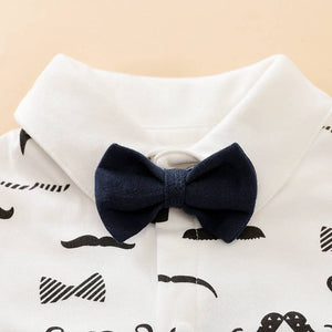 Mustache Bow Tie Jumpsuit