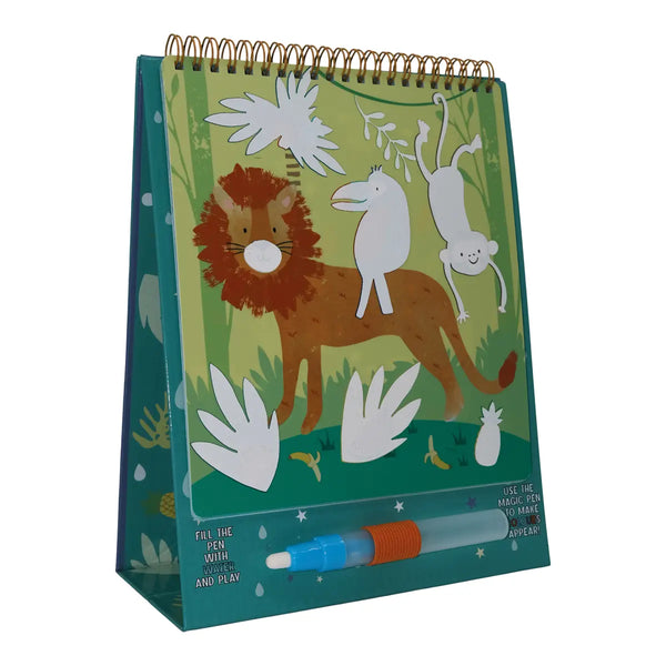 Floss & Rock® Magic Colour Changing Watercard Easel and Pen - Jungle