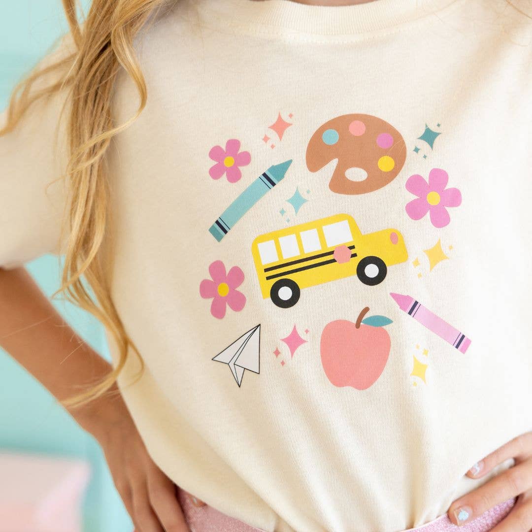 Back To School Doodle Short Sleeve Tee – Mama and Me Boutique