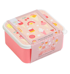 Lunch & snack box set: Ice-cream