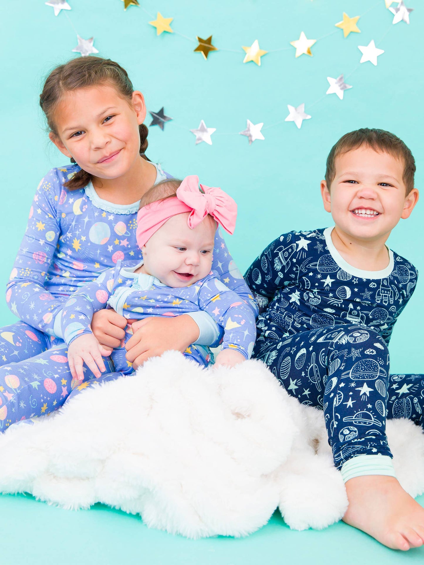 Blast Off Bamboo Long Sleeve Pajama Set