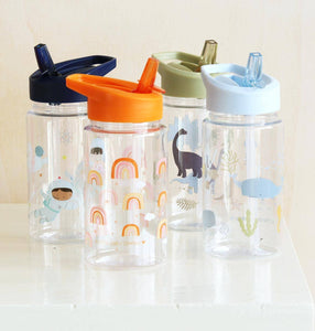 Kids drink bottle/water bottle: Rainbows