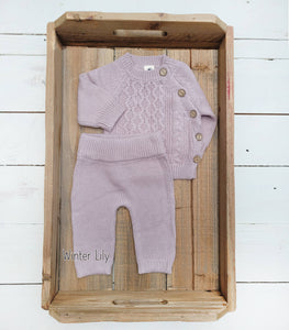 Sasha Cotton Knit 2pc Shirt and Pants