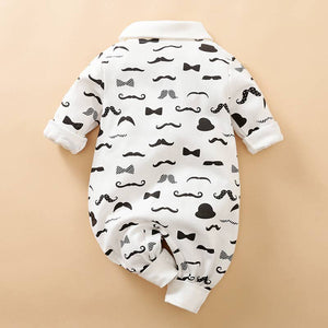 Mustache Bow Tie Jumpsuit