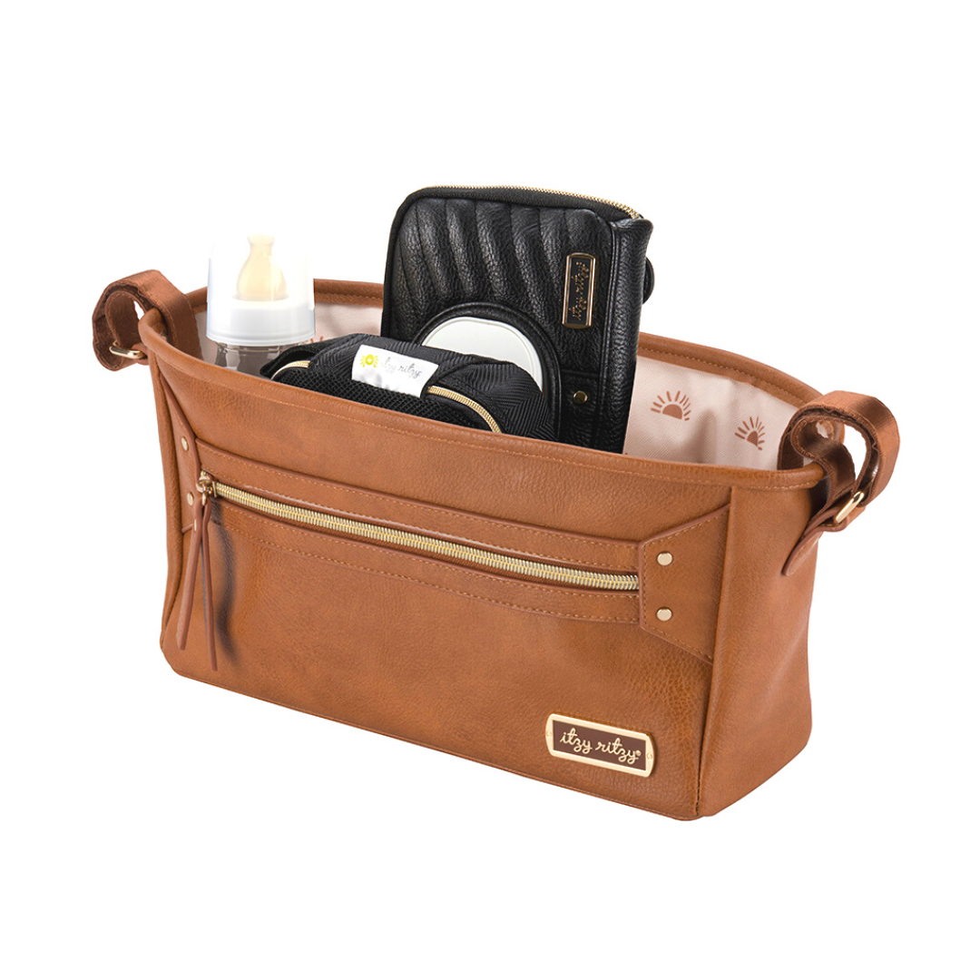 Cognac Travel Stroller + Wagon Caddy