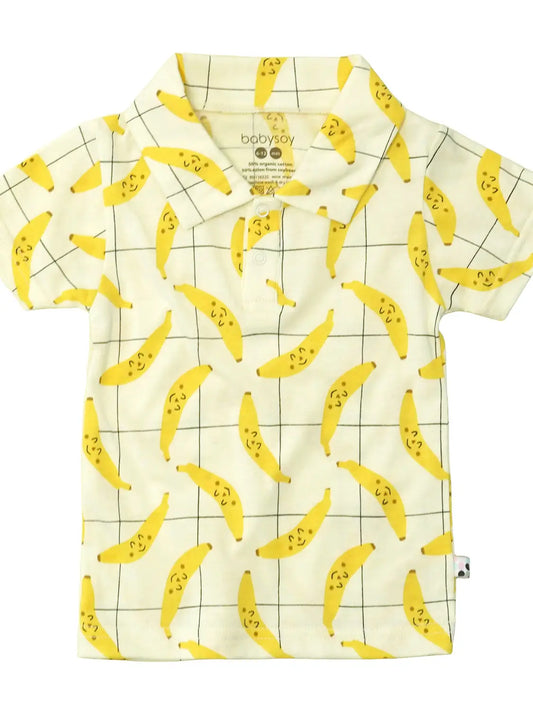 Bananas Short Sleeve Polo Tee