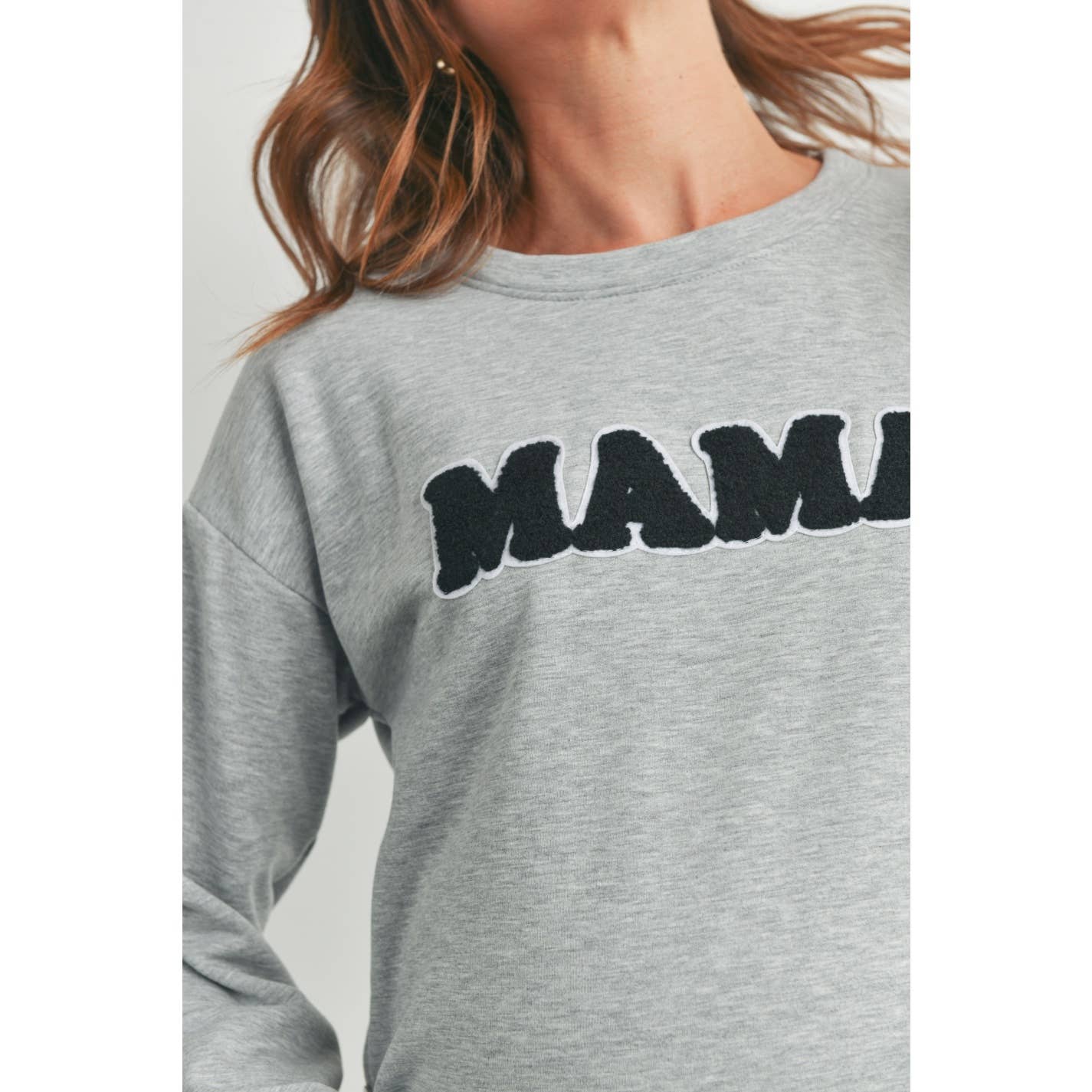 Mama Crewneck Nursing Pullover Sweatshirt