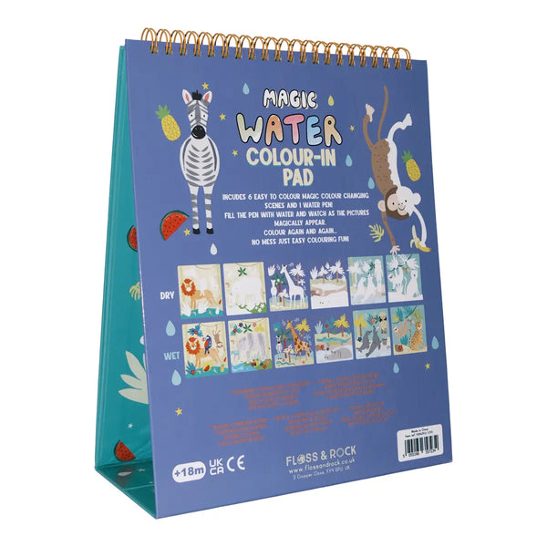 Floss & Rock® Magic Colour Changing Watercard Easel and Pen - Jungle