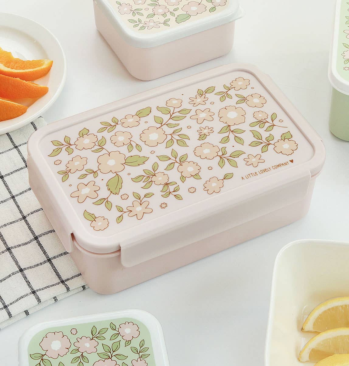 Bento lunch box: Blossoms - pink