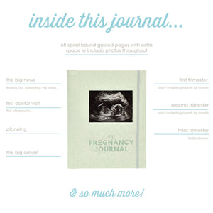 Leaves Keepsake Pregnancy Journal, Sage