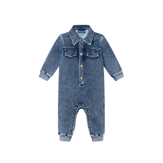 Blue Denim Infant Romper