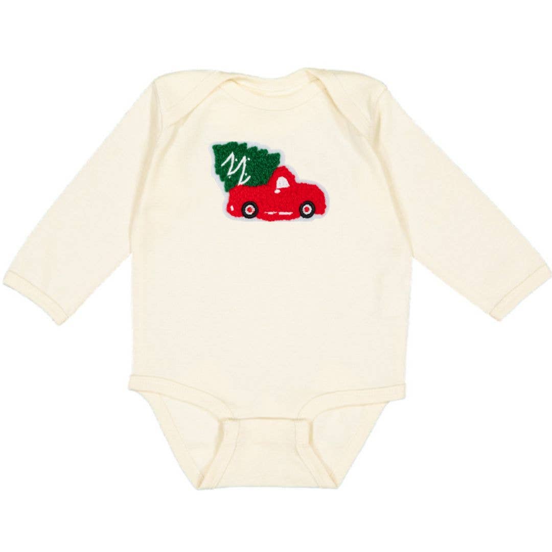 Christmas Truck Patch Bodysuit