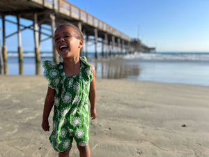 Vignette® Madigan Green Eyelet Romper