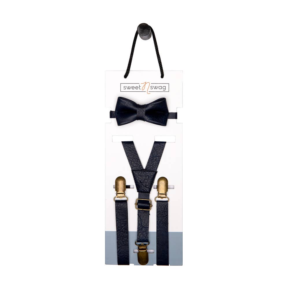 Bow Tie + Suspender Set